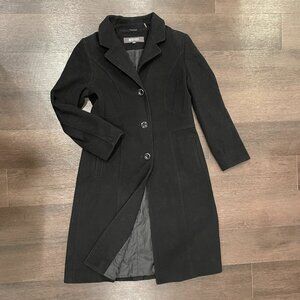 Kenneth Cole Reaction 80% Wool Coat, Black